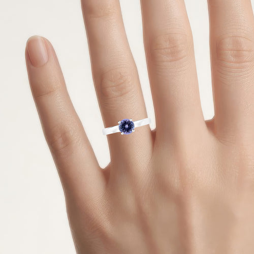 Tanzanite Ring 0.94 Carats Sterling Silver