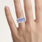 Tanzanite Ring 2.56 Carats Sterling Silver