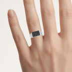 Multicolor Diamond Ring 0.52 Carats Sterling Silver