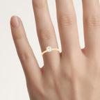 Diamond Ring 0.6 Carats 14K Yellow Gold