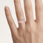 Tanzanite Spider Web Ring 0.28 Carats Gold Plated Silver
