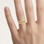 Citrine Ring 0.78 Carats Sterling Silver