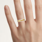 Citrine Ring 0.78 Carats Sterling Silver