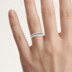 Blue Sapphire Ring 1.98 Carats Sterling Silver