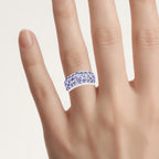 Tanzanite Ring 2.48 Carats Sterling Silver