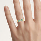 Alexandrite Ring 0.64 Carats 18K Yellow Gold