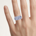Tanzanite Ring 2.78 Carats Sterling Silver
