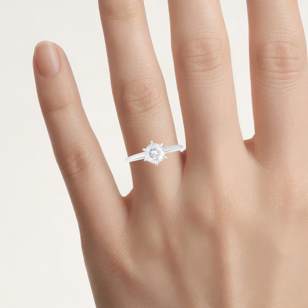Diamond Ring 1 Carats 14K White Gold