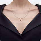 Amethyst Mom Pendant 0.24 Carats Gold Plated Silver