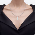Aquamarine Pendant 2.18 Carats Sterling Silver