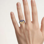 Rhodolite Garnet Ring With Amethyst 1.94 Carats Sterling Silver