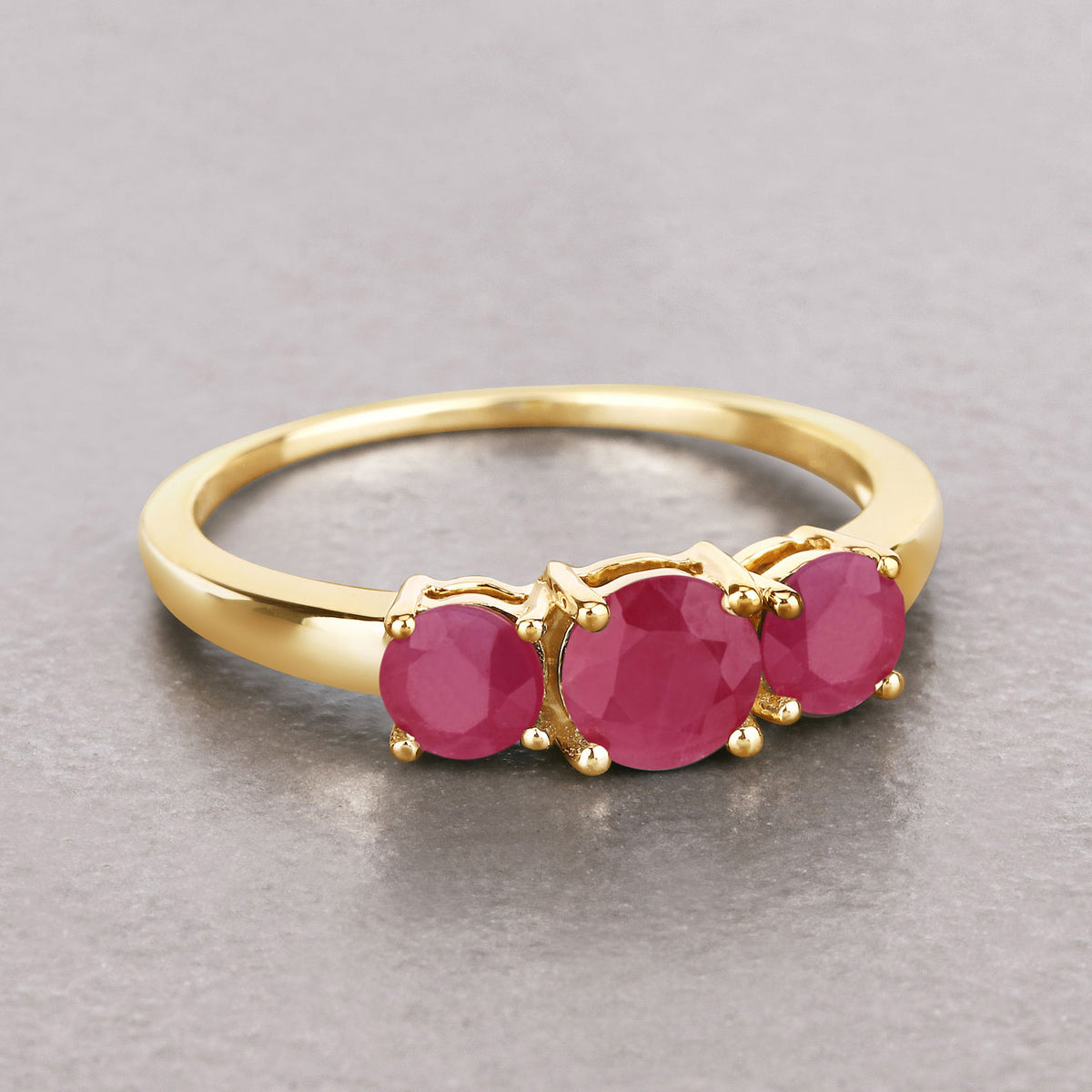 Ruby Ring 1.12 Carats 14K Yellow Gold