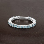 Swiss Blue Topaz Ring 0.92 Carats Sterling Silver