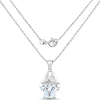 Aquamarine Pendant 1.74 Carats Sterling Silver