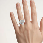 Diamond Ring 1.18 Carats Sterling Silver