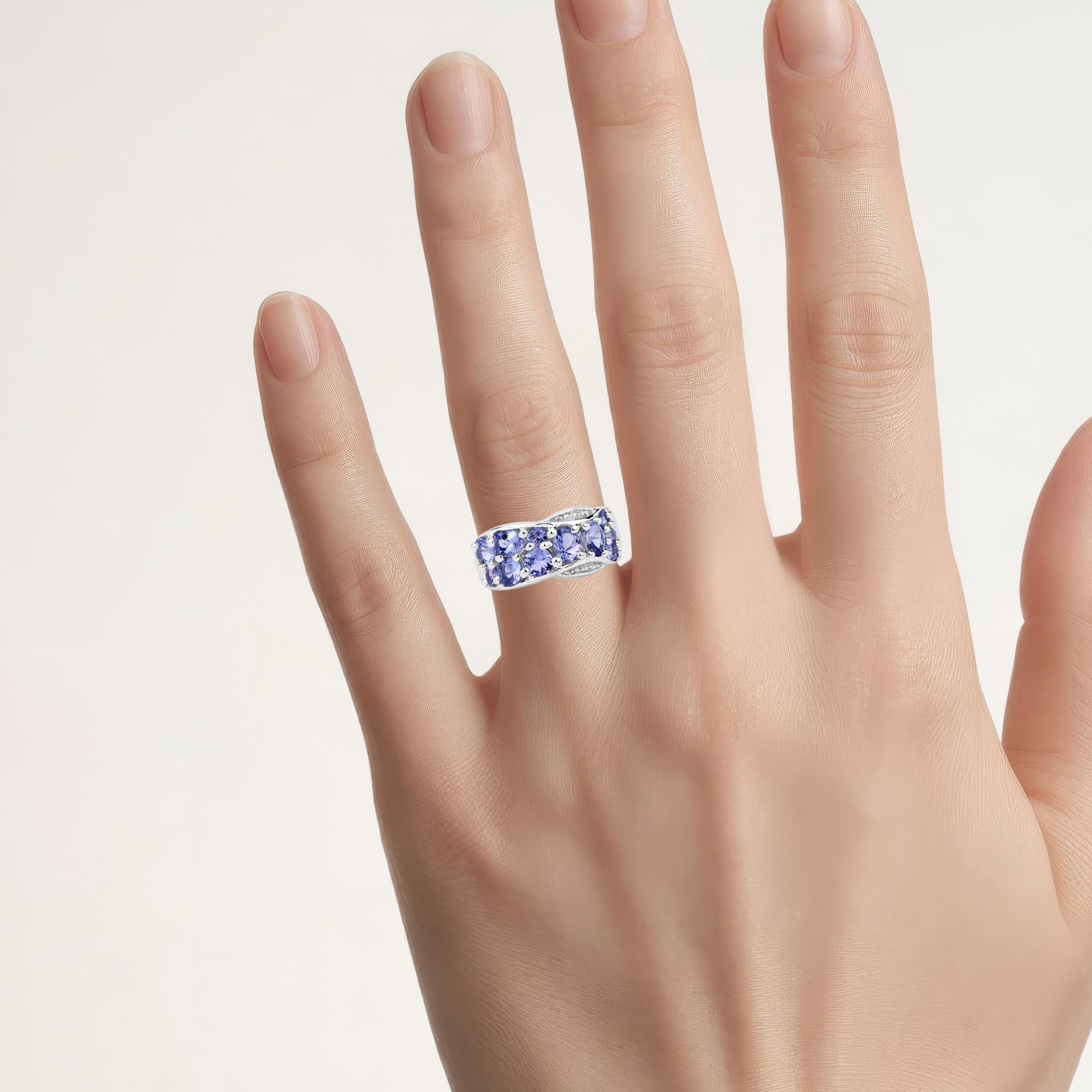 Tanzanite Ring 2.04 Carats Sterling Silver