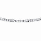 White Topaz Tennis Bracelet 4.95 Carats Sterling Silver