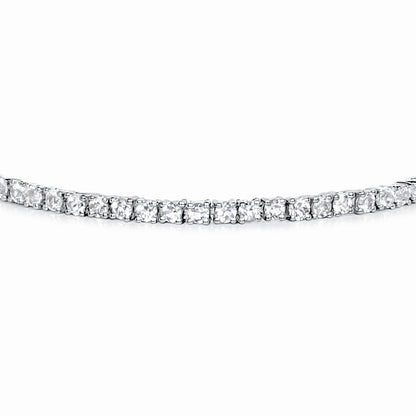 White Topaz Tennis Bracelet 4.95 Carats Sterling Silver