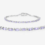 Tanzanite Tennis Bracelet 3.75 Carats Sterling Silver