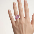 Ruby Ring 2.62 Carats Sterling Silver