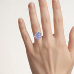 Tanzanite Ring 2.28 Carats Sterling Silver