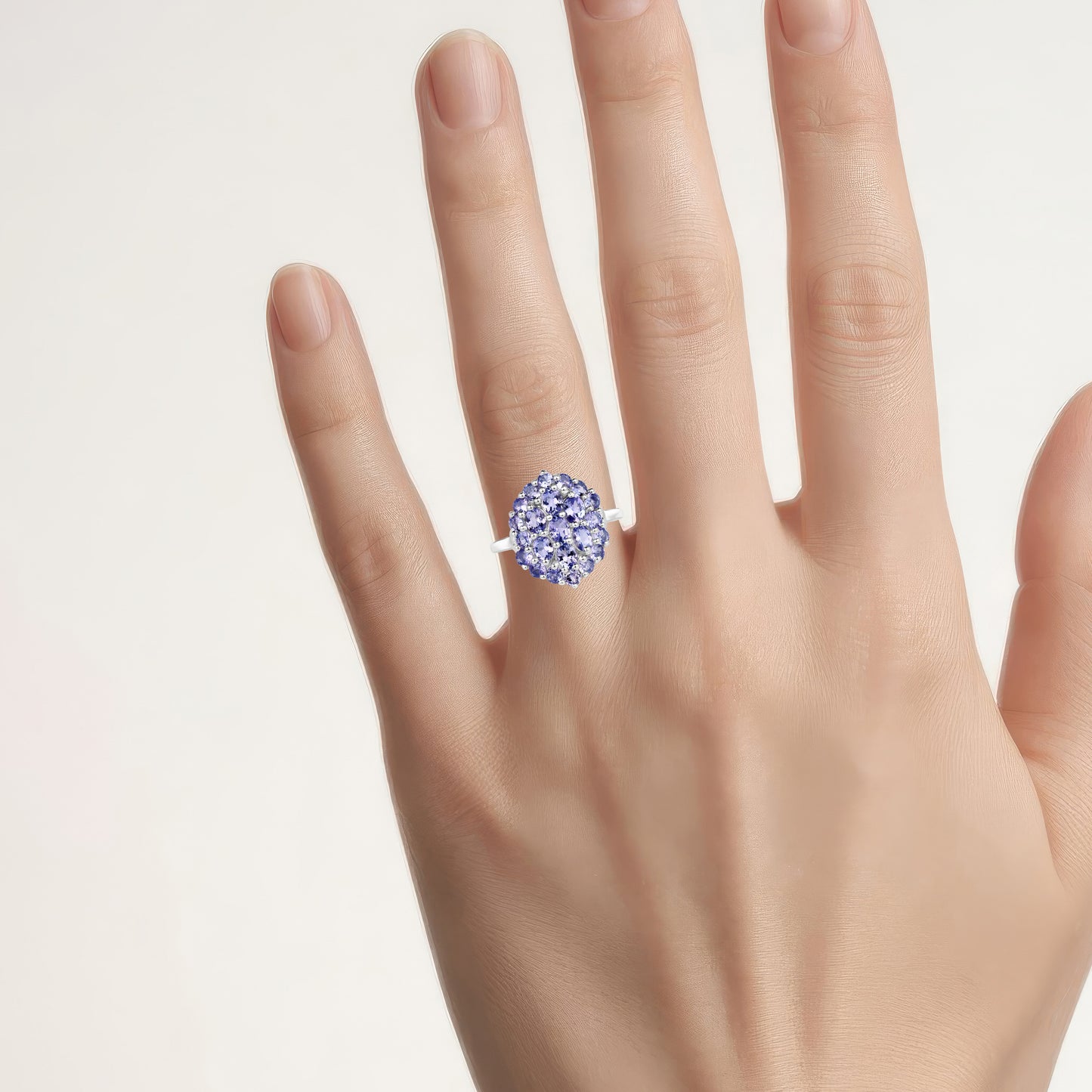 Tanzanite Ring 2.28 Carats Sterling Silver