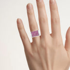 Ruby Ring 3.24 Carats Sterling Silver
