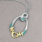 Emerald Mom Pendant 0.14 Carats Gold Plated Silver