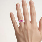 Ruby Ring 2.18 Carats Sterling Silver