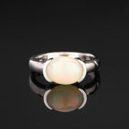 Natural Ethiopian Opal Ring 1.69 Carats Sterling Silver