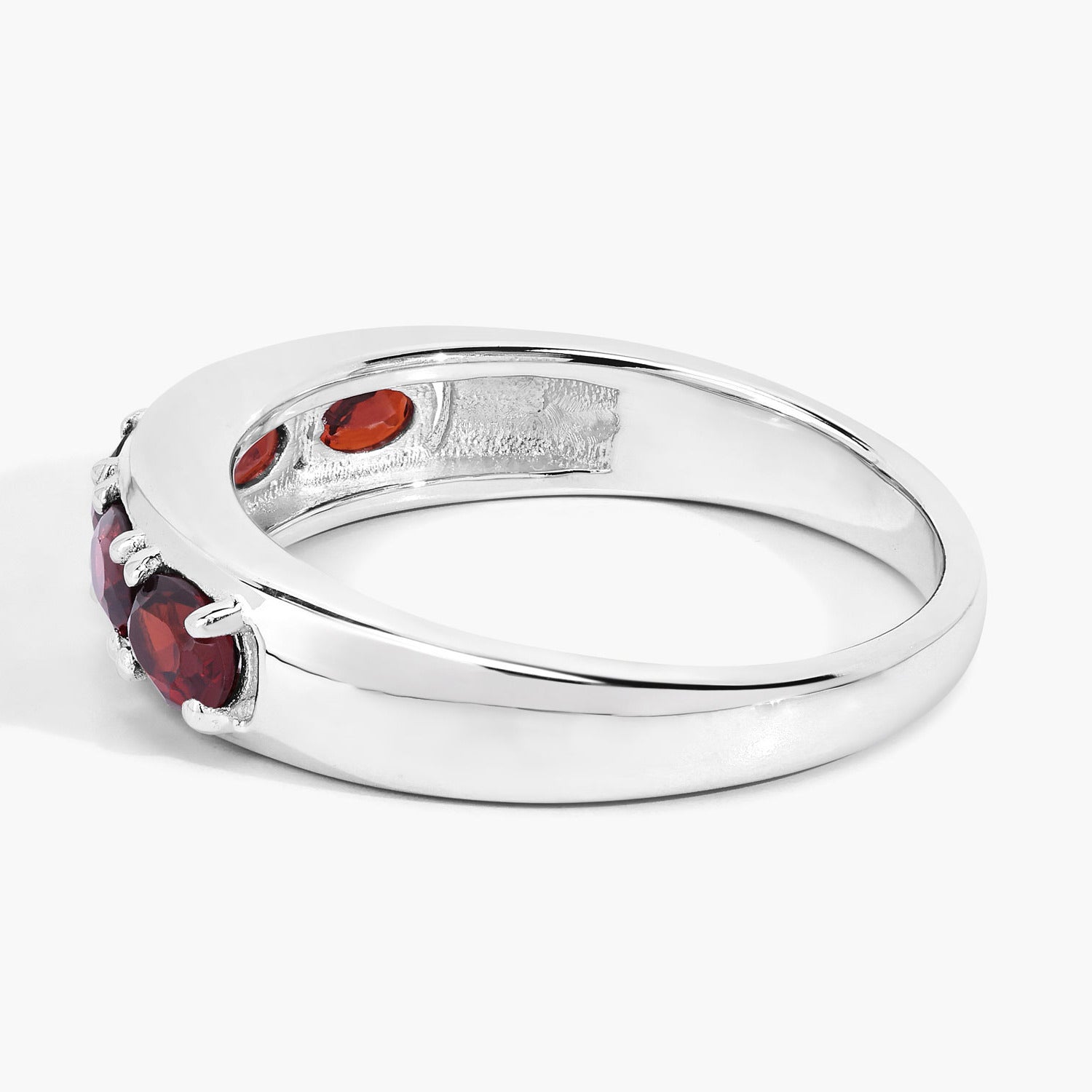 Garnet Ring 0.98 Carats Sterling Silver