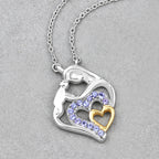 Tanzanite Mom Pendant 0.26 Carats Gold Plated Silver
