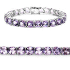 Amethyst Bracelet 28.7 Carats Sterling Silver