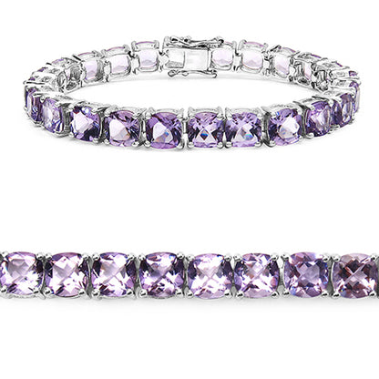 Amethyst Bracelet 28.7 Carats Sterling Silver