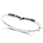 Black Diamond Bracelet 2.26 Carats Sterling Silver
