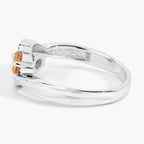 Citrine Ring 0.68 Carats Sterling Silver