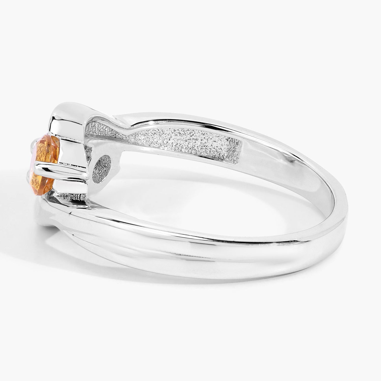 Citrine Ring 0.68 Carats Sterling Silver