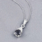 Blue Sapphire Pendant With Diamonds 0.86 Carats 10K White Gold