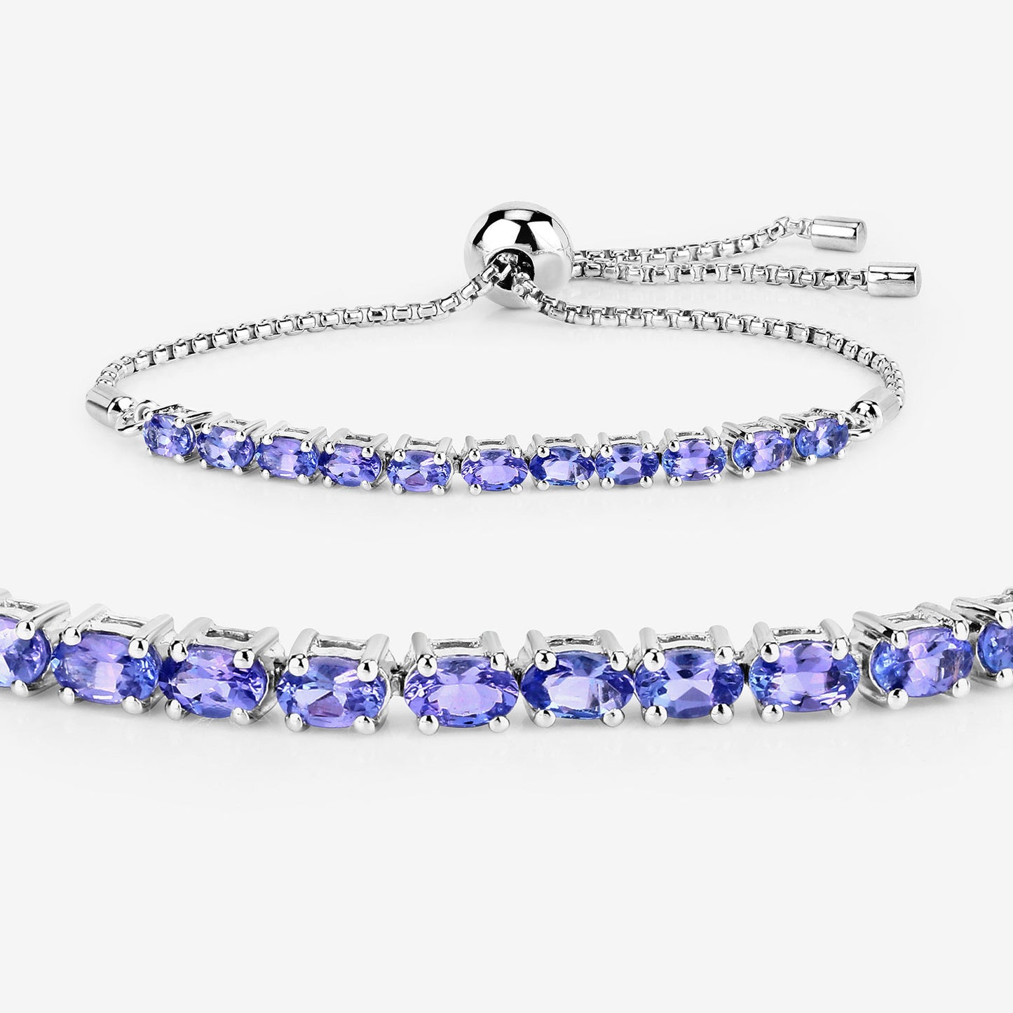 Tanzanite Bracelet 2.28 Carats Sterling Silver