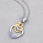 Tanzanite Mom Pendant 0.12 Carats Gold Plated Silver