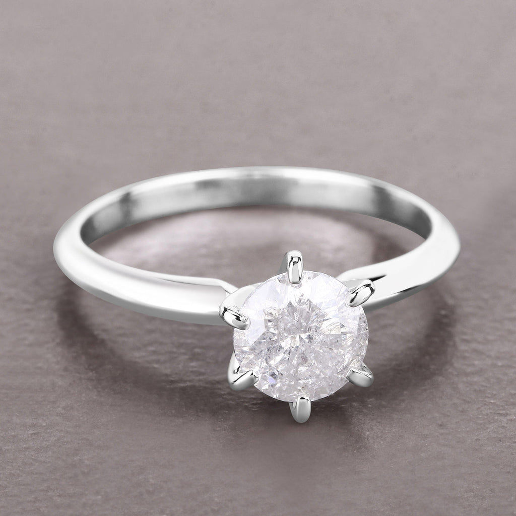 Diamond Ring 1 Carats 14K White Gold