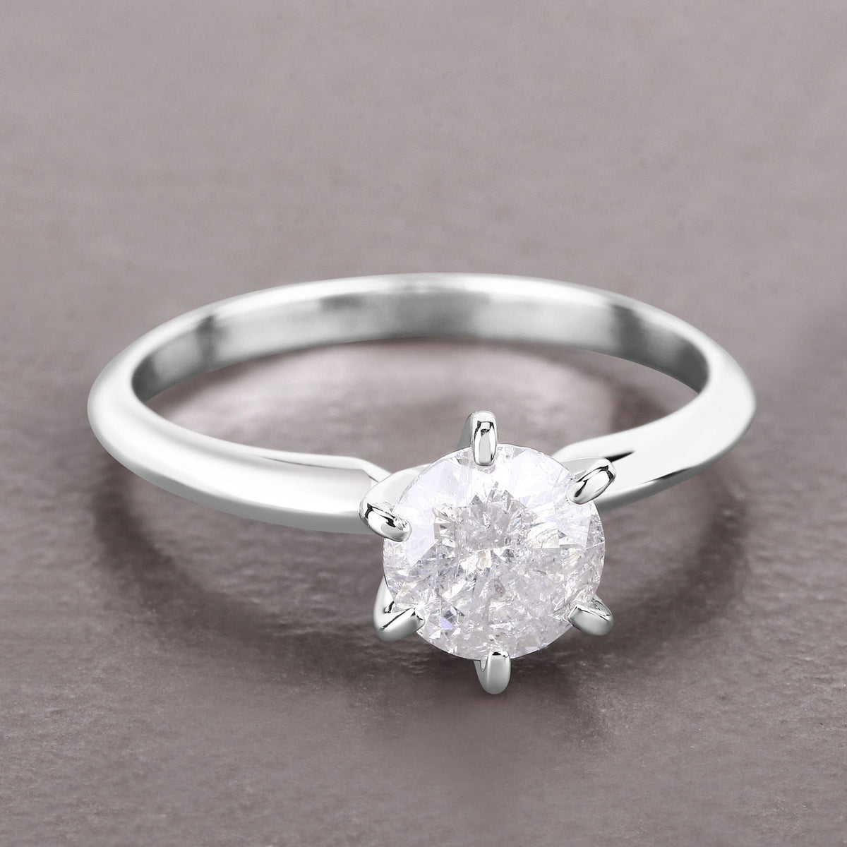 Diamond Ring 1 Carats 14K White Gold