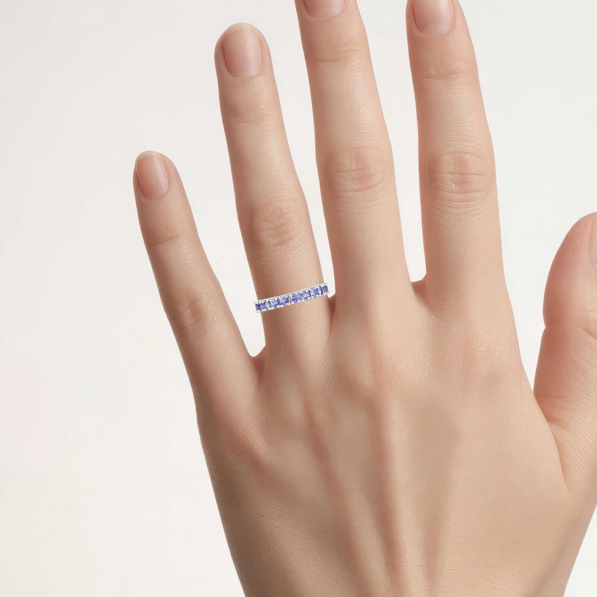 Tanzanite Ring 1.68 Carats Sterling Silver