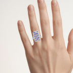 Tanzanite Ring 2.48 Carats Sterling Silver