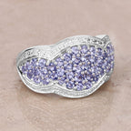 Tanzanite Ring 1.68 Carats Sterling Silver