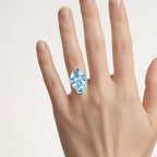 Multicolor Topaz Ring With White Zircon 6.76 Carats Sterling Silver