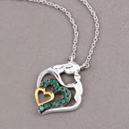 Emerald Mom Pendant 0.22 Carats Gold Plated Silver