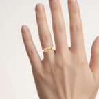 Citrine Ring 0.46 Carats Sterling Silver