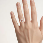 Morganite Flower Ring With Diamonds 1.12 Carats 14K Rose Gold