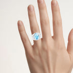 Multicolor Topaz Ring 11.2 Carats Sterling Silver